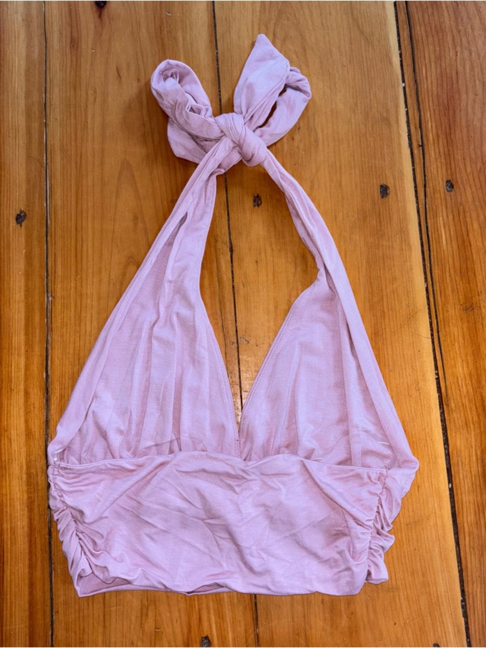 Final Touch Pink Halter Tie Crop Top Small NWT Y2K Coquette